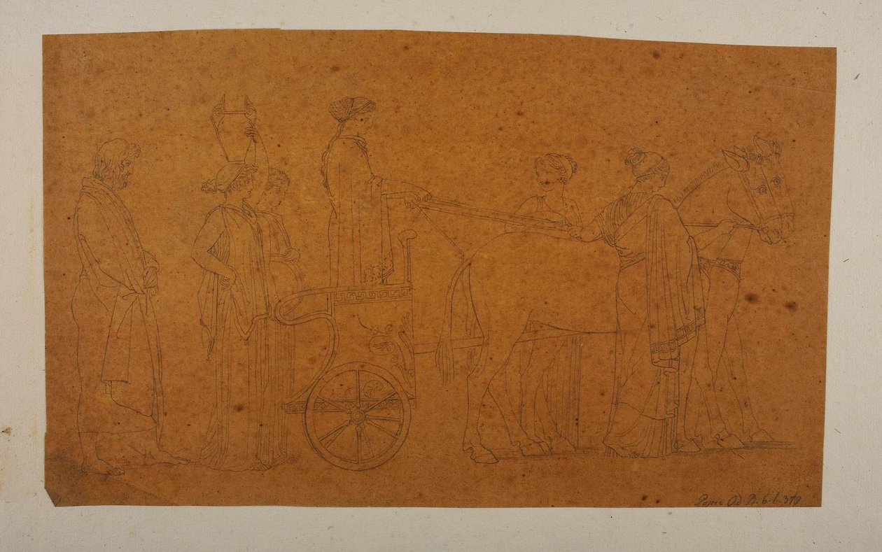 Odysseus folgt Nausikaa und den Ehrendamen von Bertel Thorvaldsen
