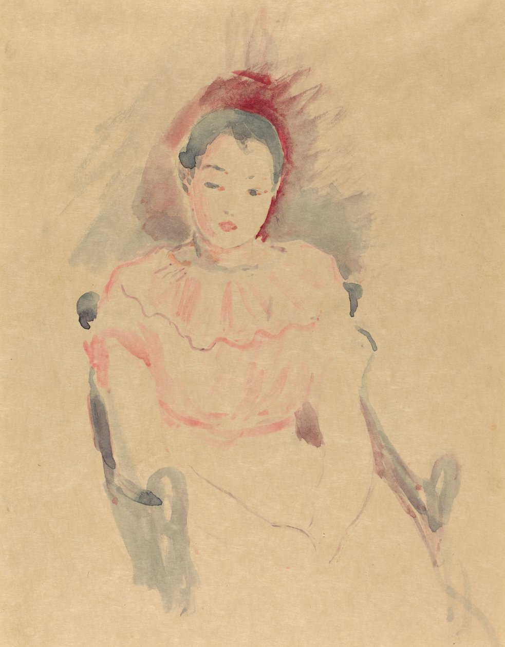 Sitzendes Mädchen, 1894 von Berthe Morisot