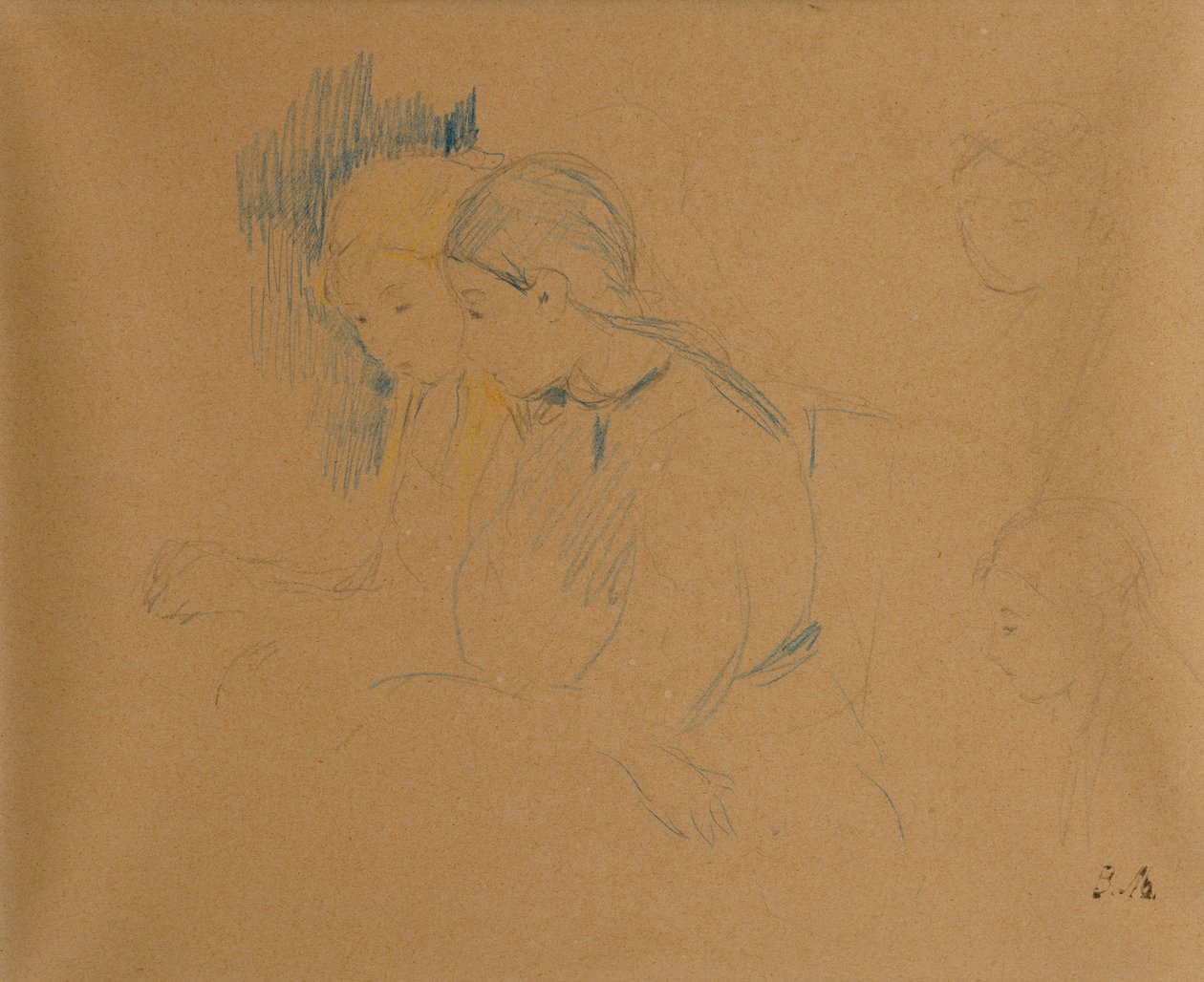 Porträt junger Mädchen von Berthe Morisot