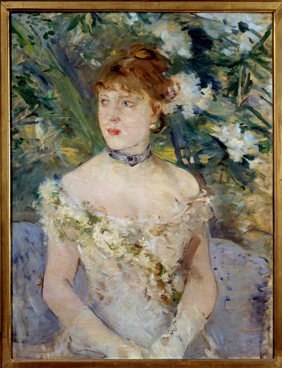 Junge Frau im Ballkleid von Berthe Morisot