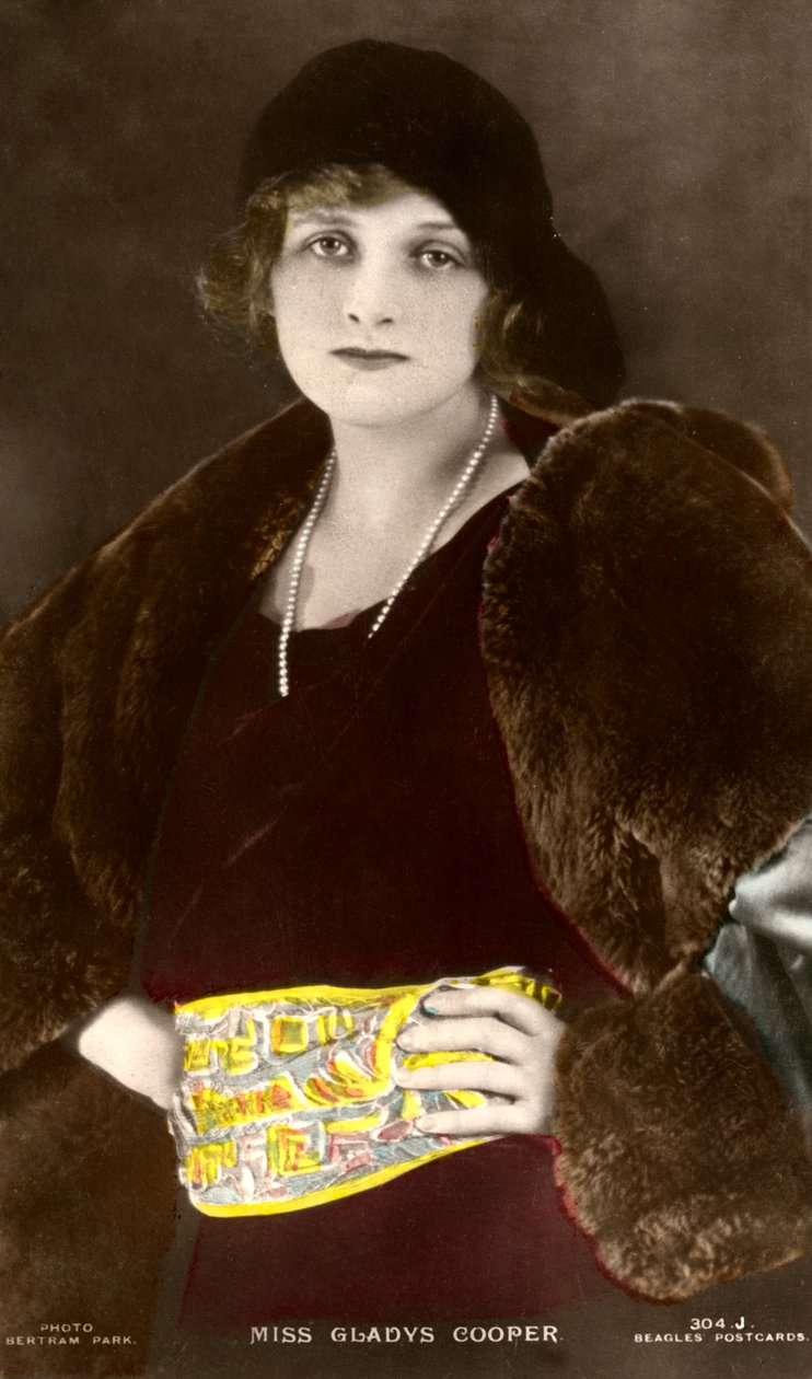 Gladys Cooper 1888-1971, englische Schauspielerin, frühes 20. Jahrhundert von Bertram Park