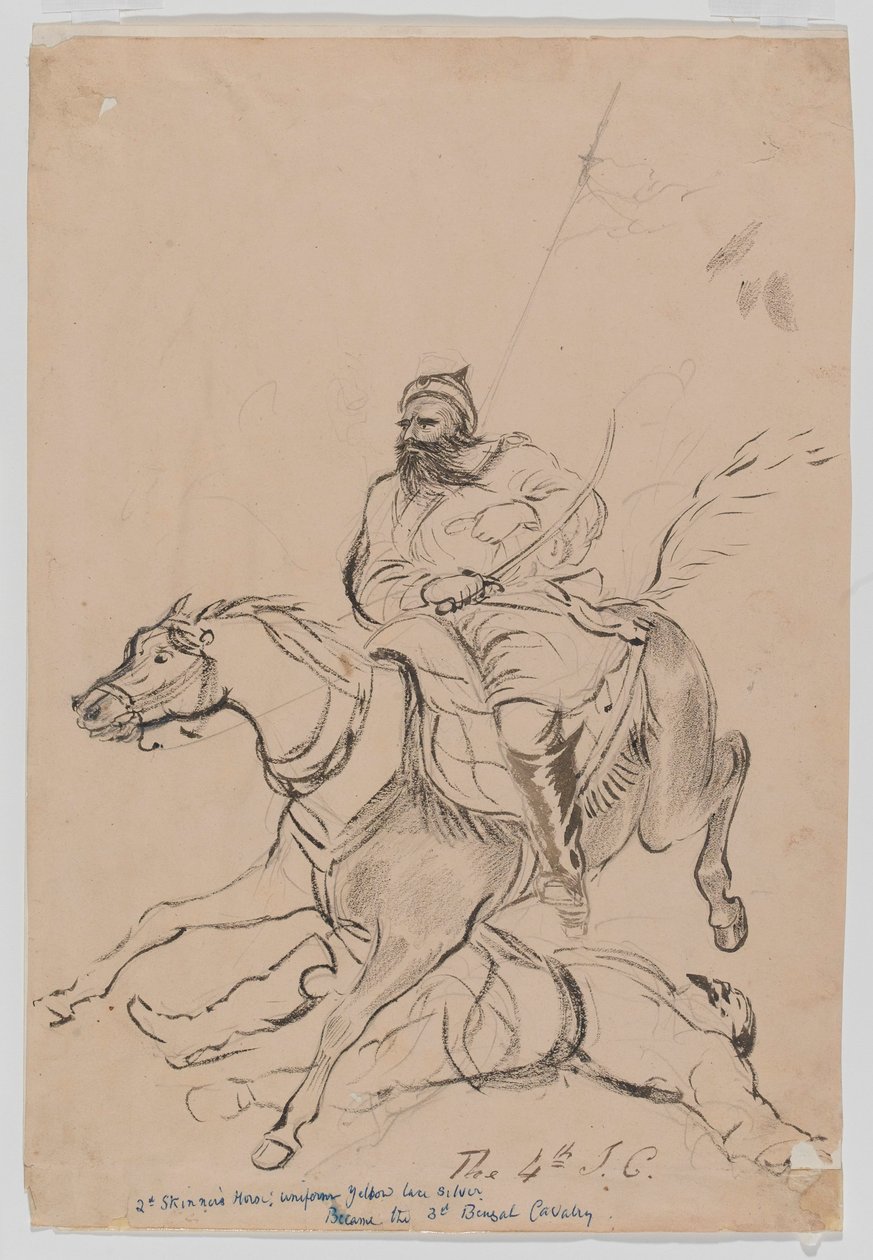 Die 4. Irreguläre Kavallerie, ca. 1845 von Bethune Donald Grant