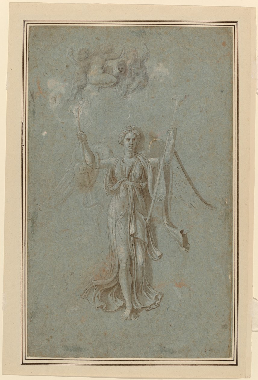 Studie für die Figur des Ruhms von Biagio Pupini