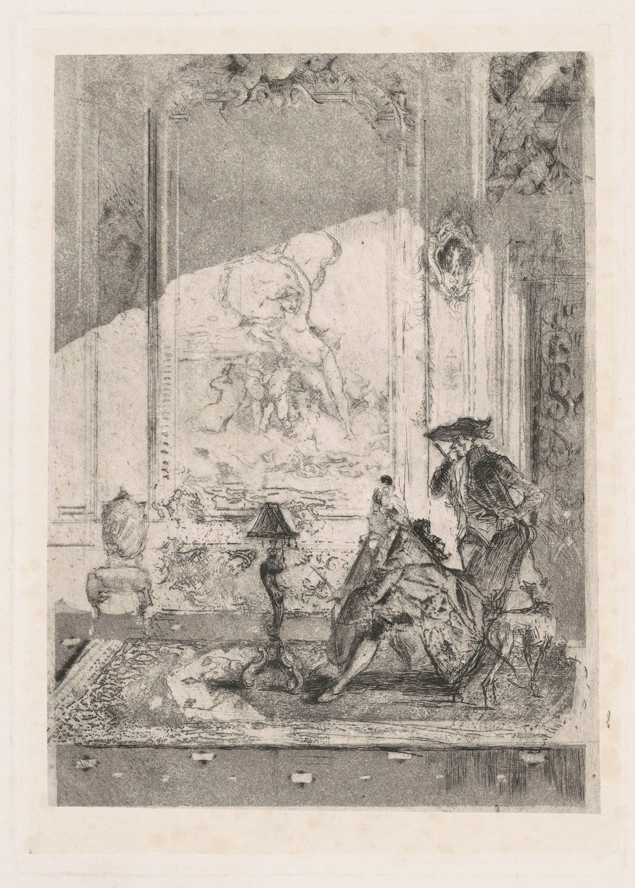 Die Geigenstunde, ca. 1874 von Bianchi Mose