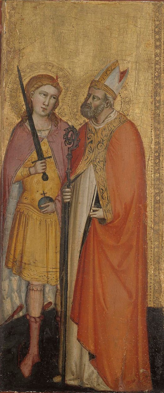 St. Johannes der Täufer und die Heiligen Julianus, Zenobius und Michael von Bicci di Lorenzo