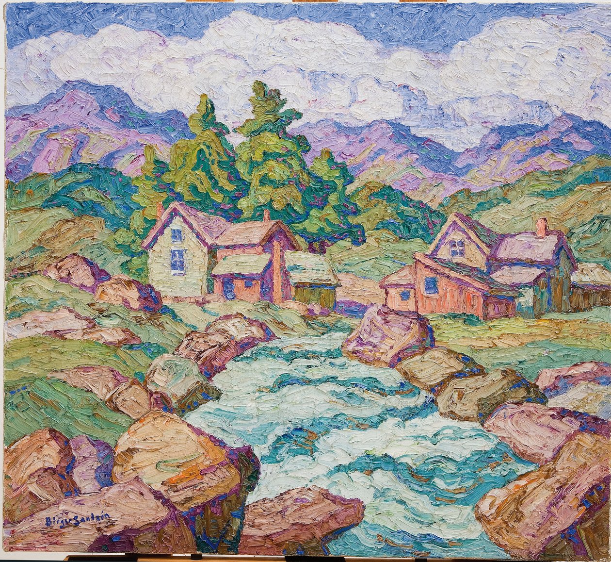 Bergdorf, Georgetown, Colorado von Birger Sandzen