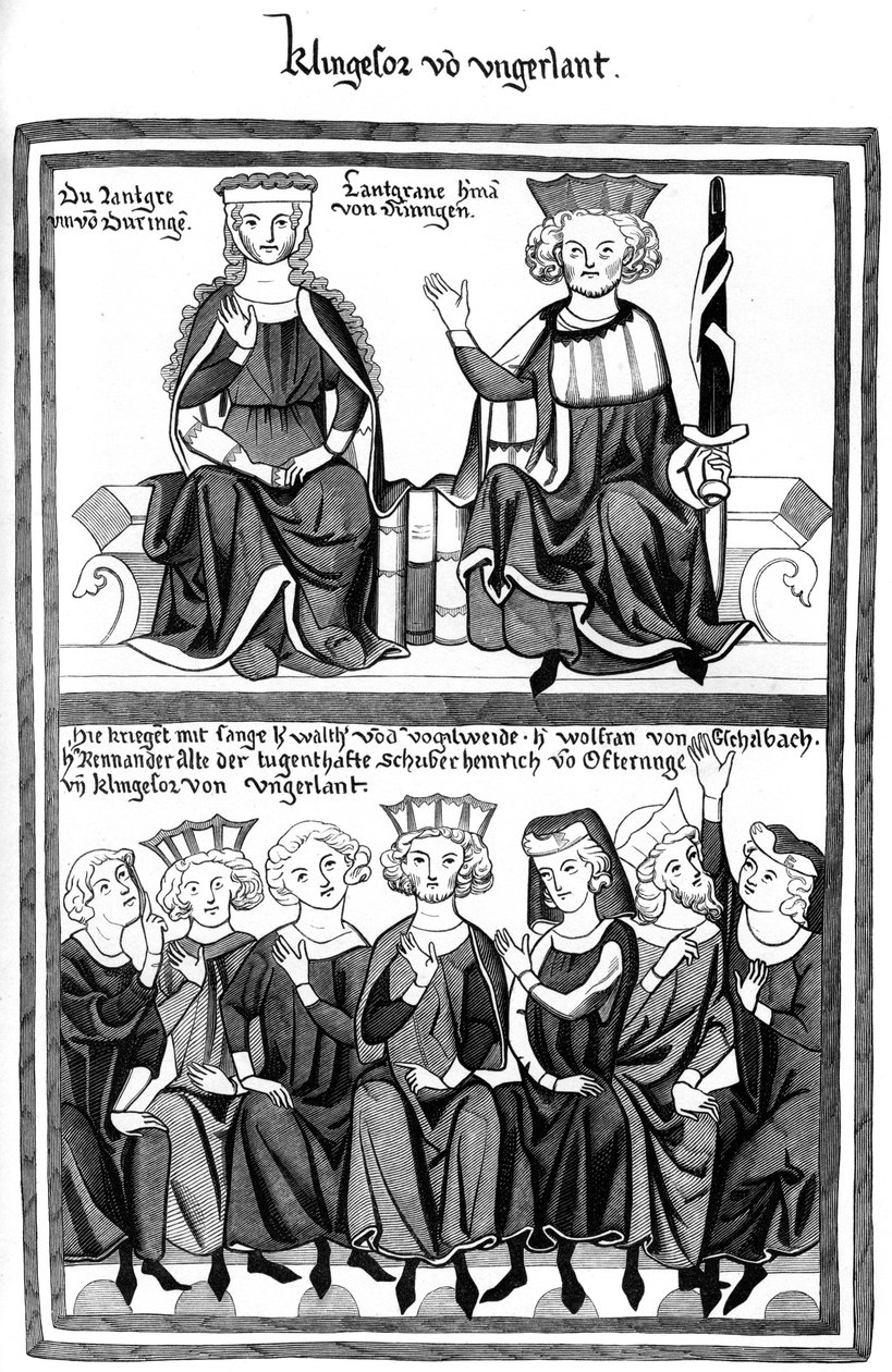 Der Kongress von Wartburg, 15. Jahrhundert von Bisson and Cottard
