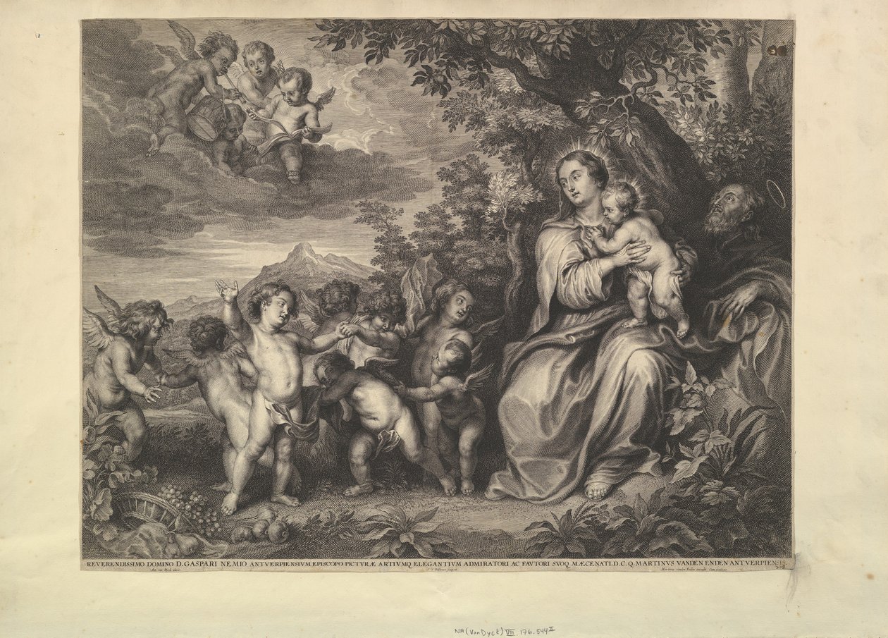 Ruhe auf der Flucht nach Ägypten, 1650-59 von Boetius Adams Bolswert