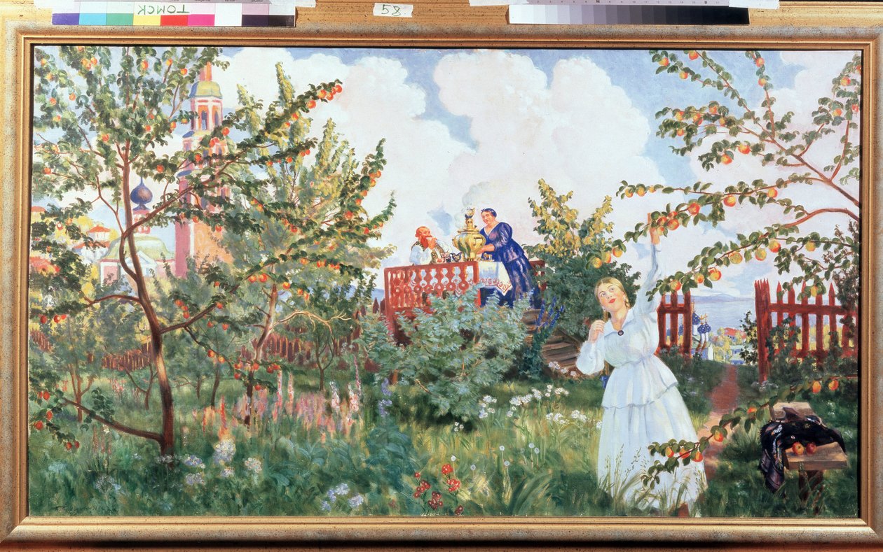 Der Apfelgarten von Boris Mikhailovich Kustodiev