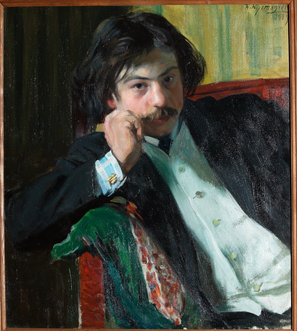 Porträt des Dichters Janko Lavrin von Boris Mikhailovich Kustodiev