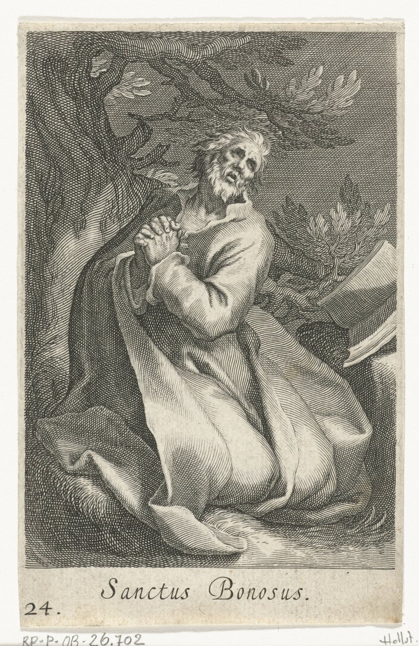 Heiliger Bonosus als Einsiedler von Boëtius Adamsz. Bolswert
