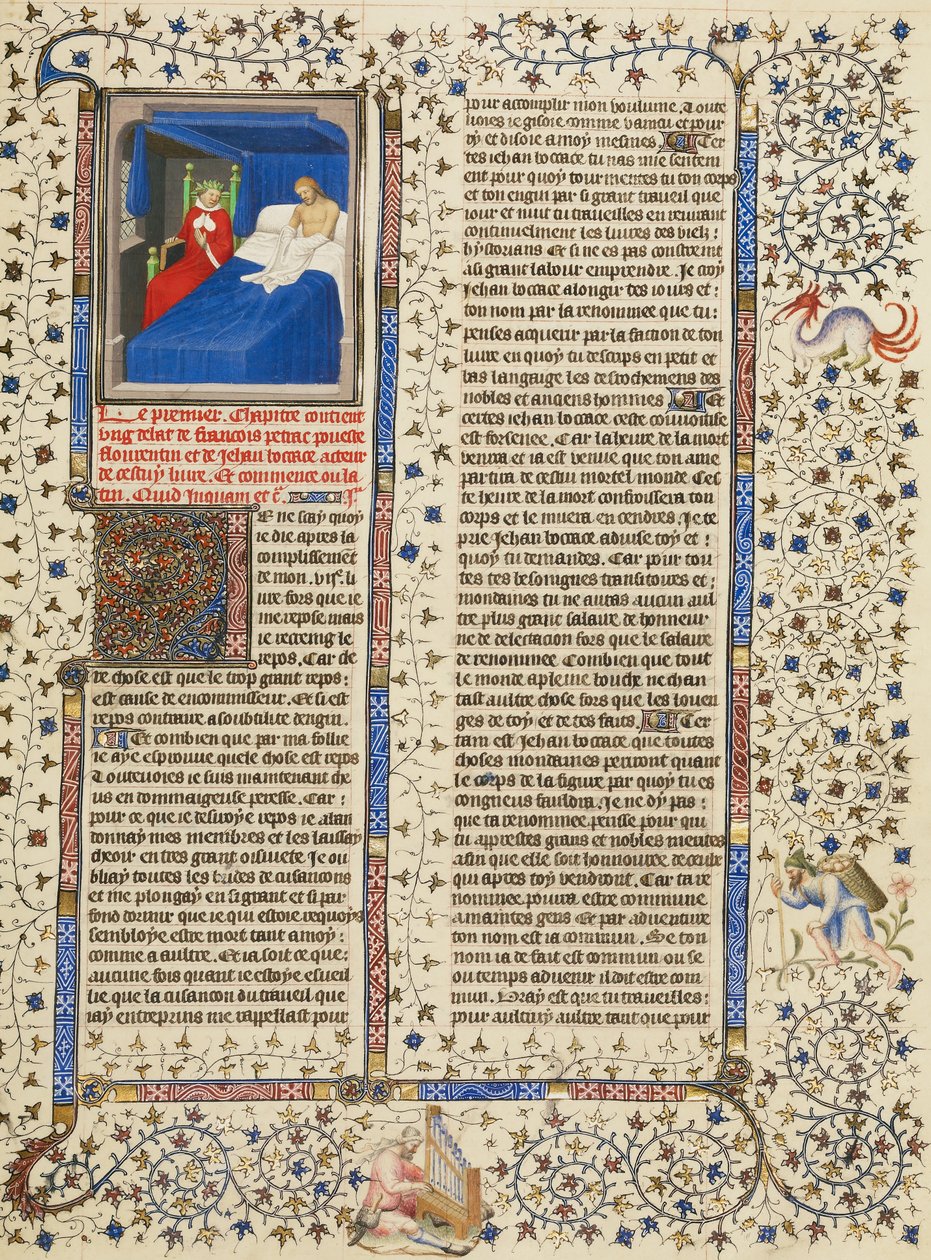 Boccaccios Vision des Lorbeerbekränzten Petrarca von Boucicaut Master