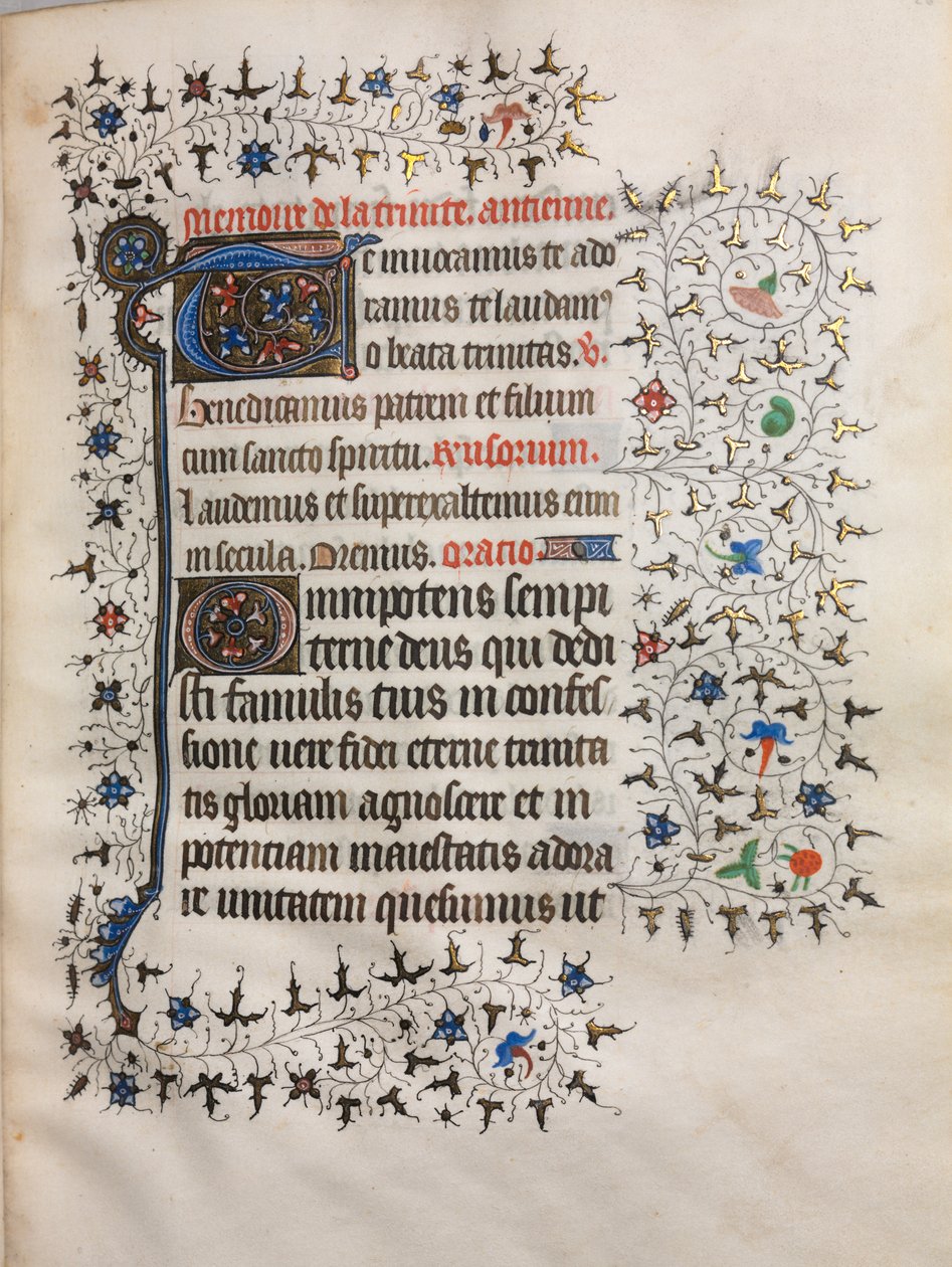 Stundenbuch Gebrauch von Paris: Verzierte Initiale von Boucicaut Master