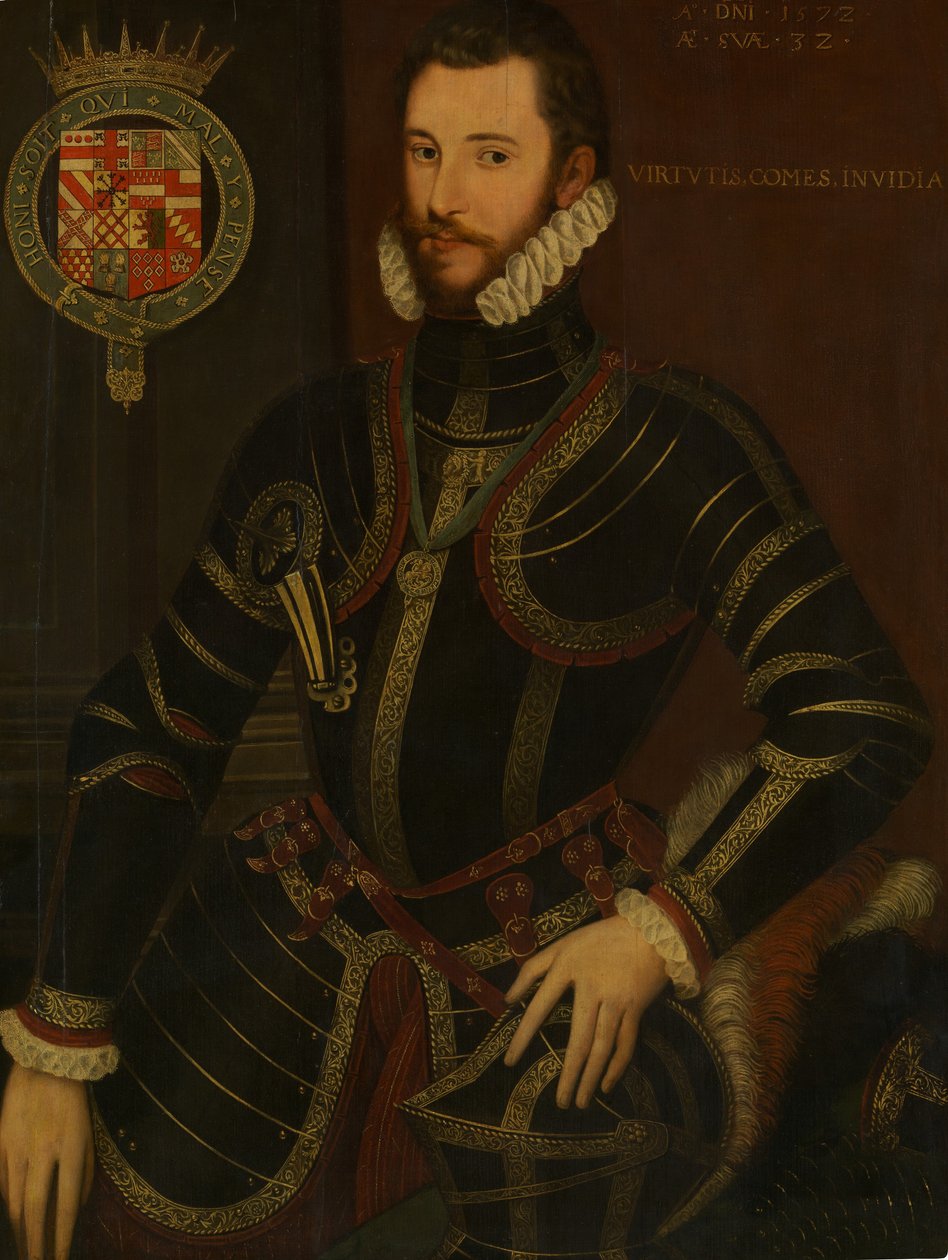 Porträt von Walter Devereux 1539-1576, Erster Earl of Essex, datiert 1572 von British Painter.