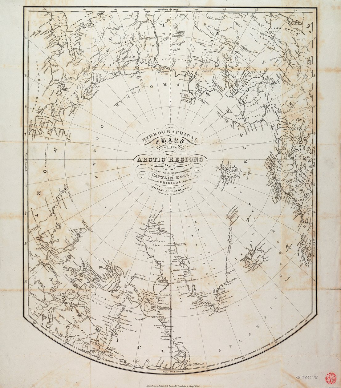 Hydrographische Karte der Arktisregionen von British School