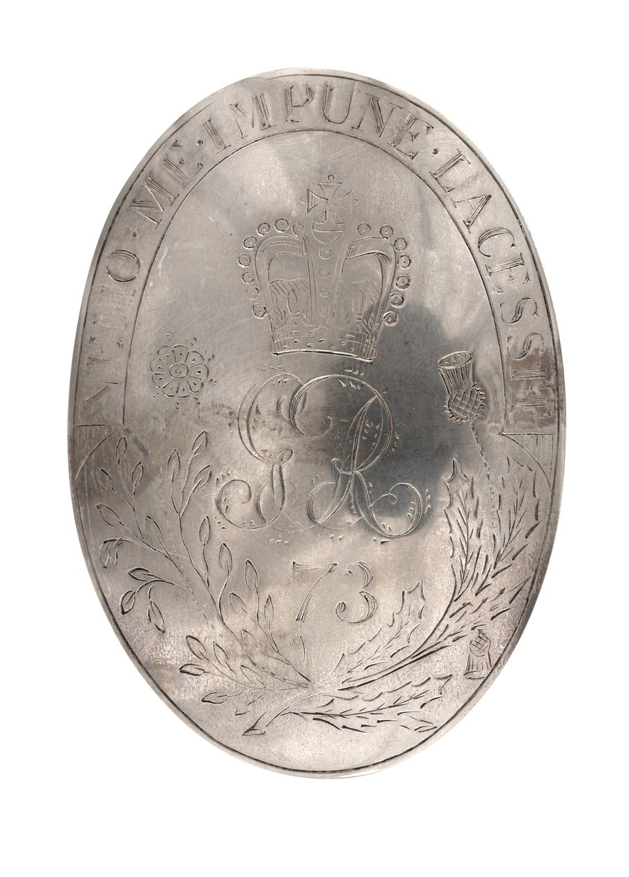 Schultergurtplatte, 73. (Highland) Regiment zu Fuß, ca. 1788 (Schultergurtplatte) von British School
