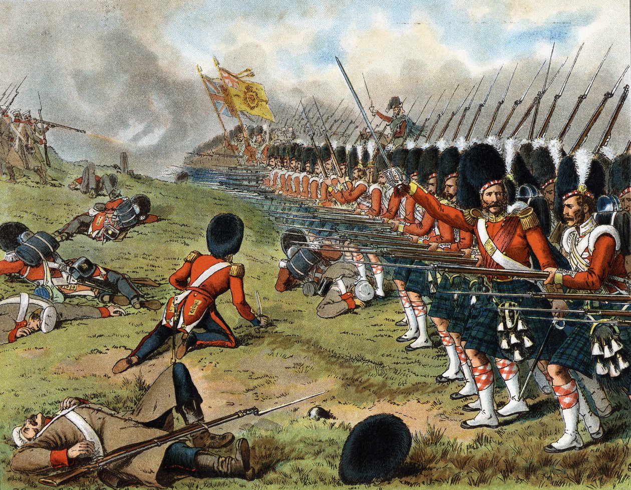Der Vormarsch der 93. Sutherland Highlanders in der Schlacht an der Alma 1854 - in 