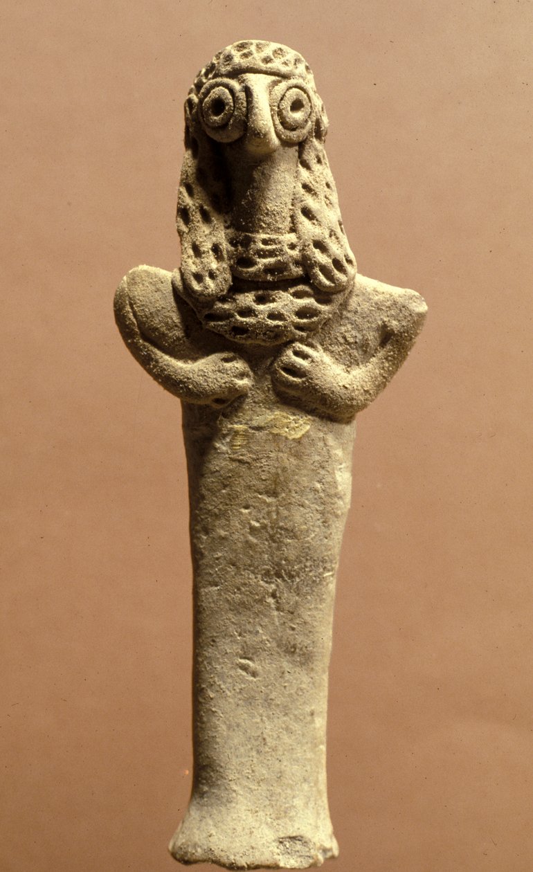 Figur der Aschera, Kanaanäisch, 999-600 v. Chr. (Ton) von Bronze Age
