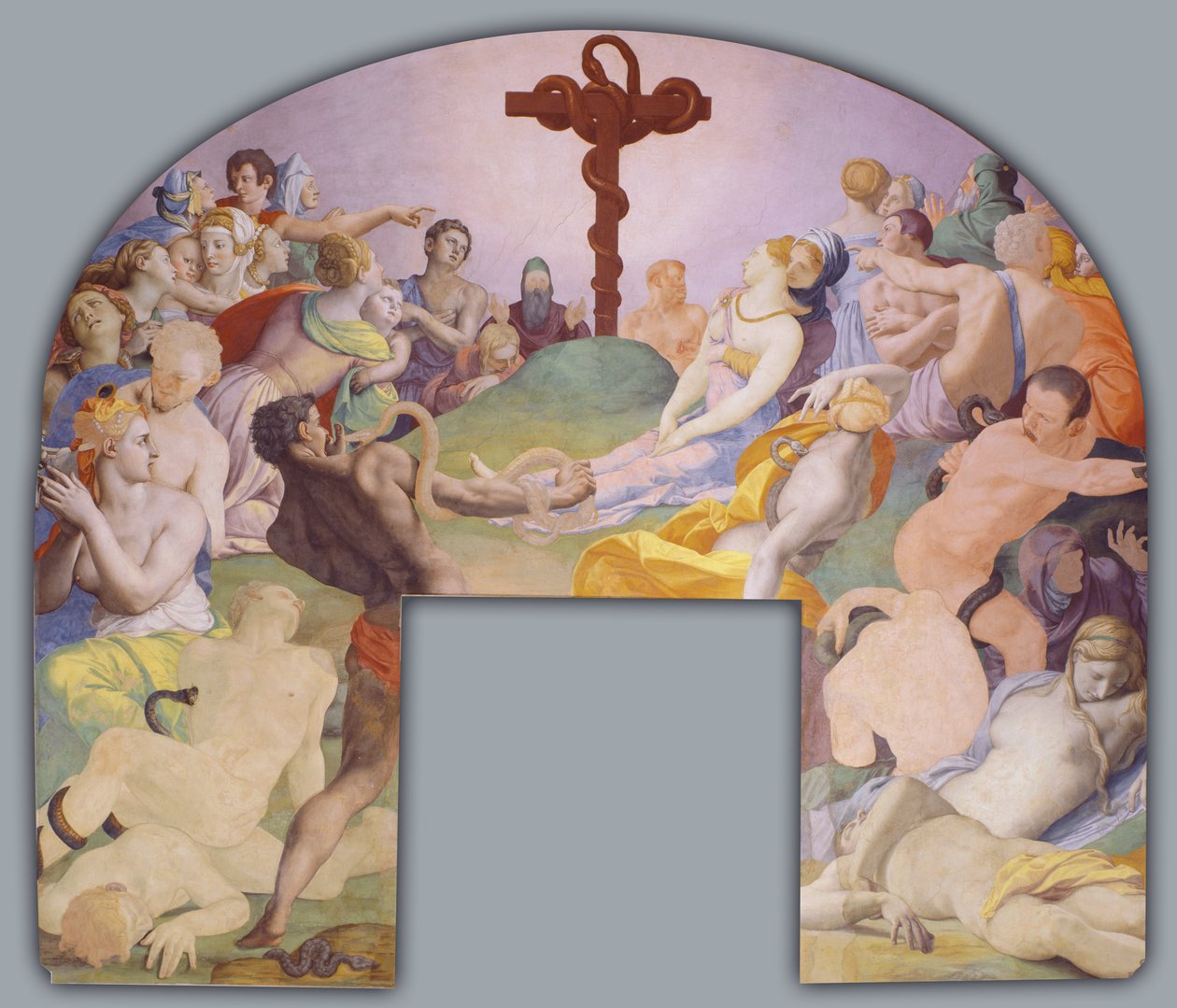 Die Anbetung der bronzenen Schlange von Agnolo Bronzino