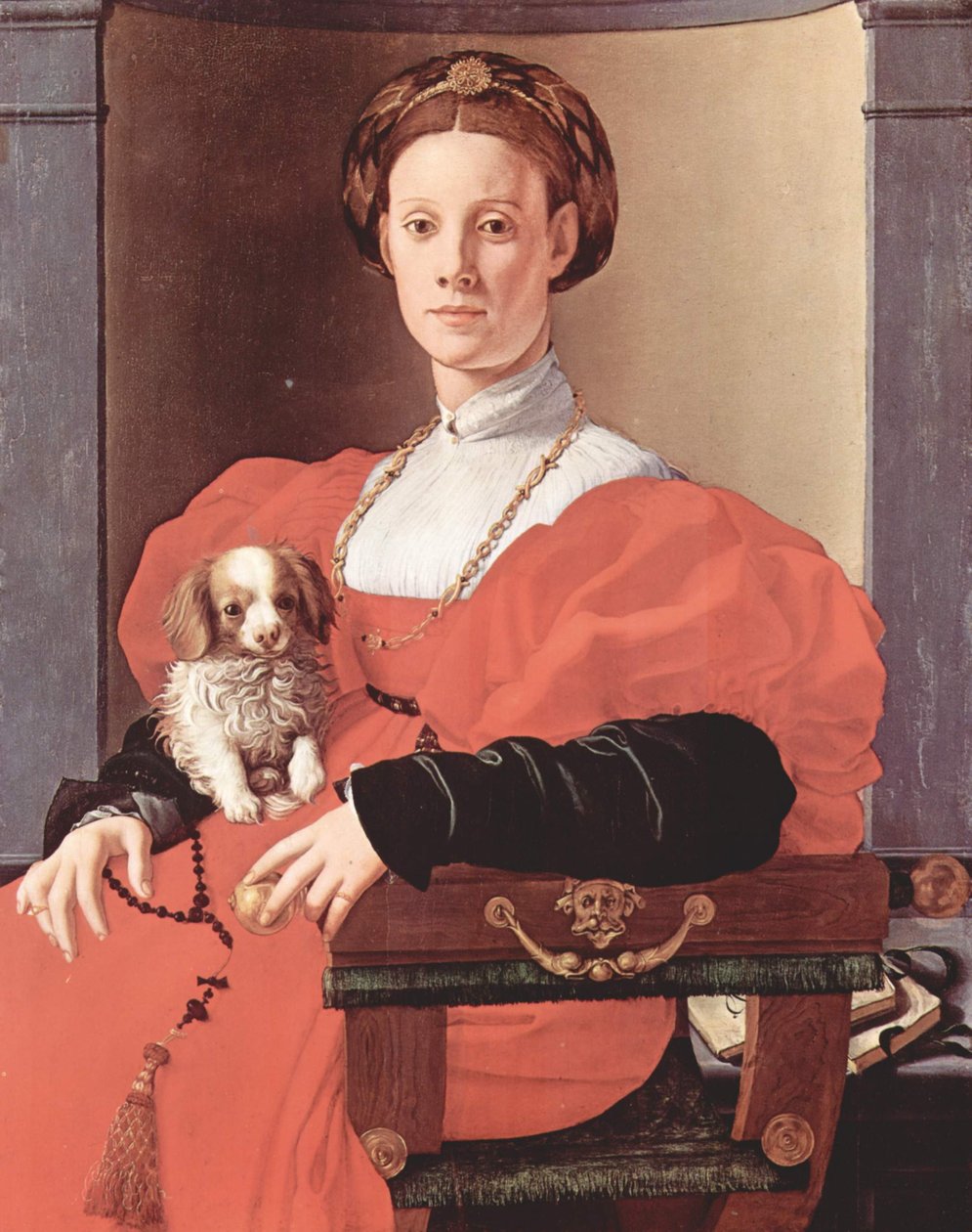 Bildnis einer Dame in Rot (Francesca Salviati?) von Bronzino