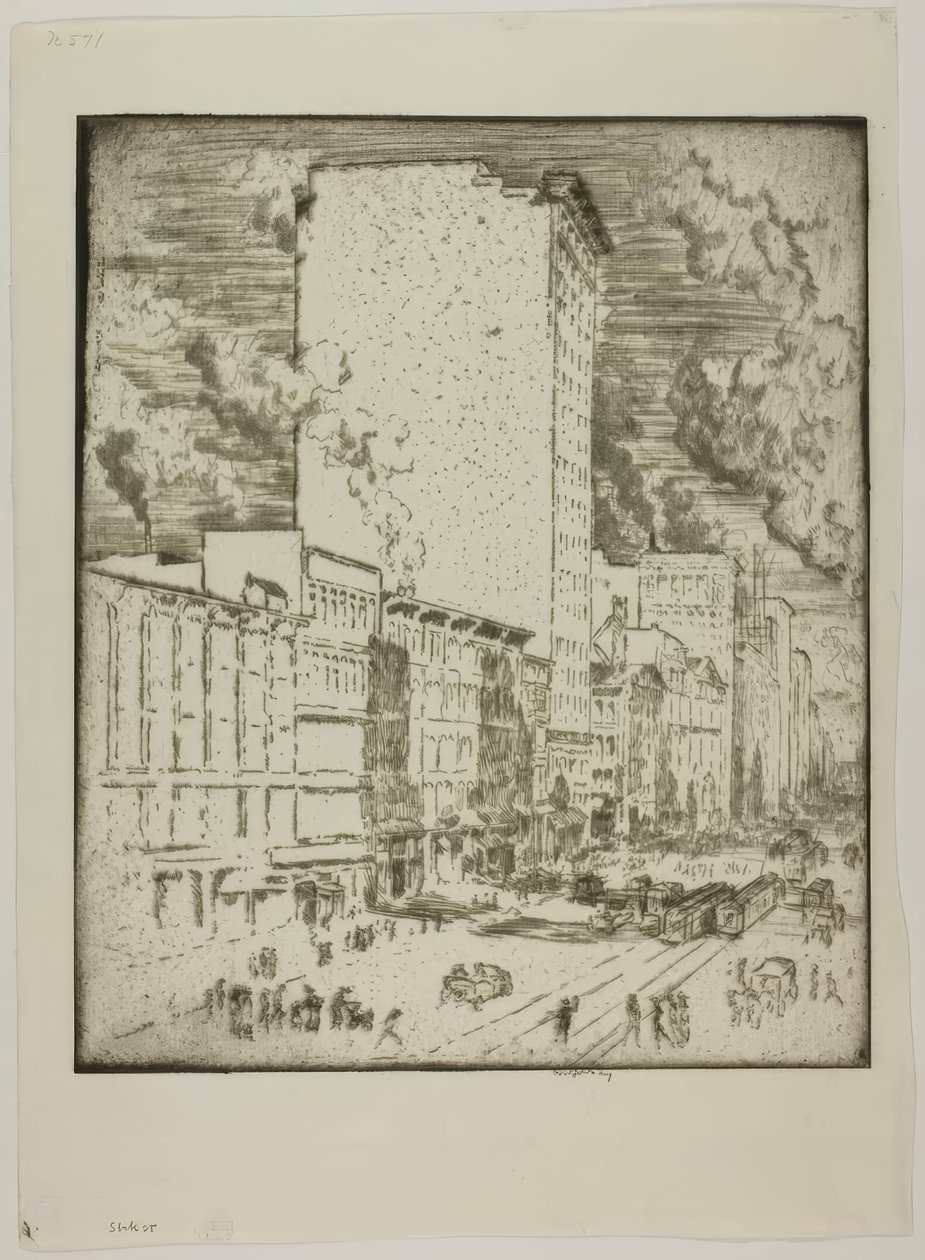 Chicago - State Street von Bror Julius Olsson Nordfeldt