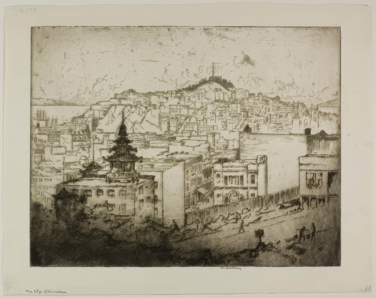 Der Rand von Chinatown von Bror Julius Olsson Nordfeldt