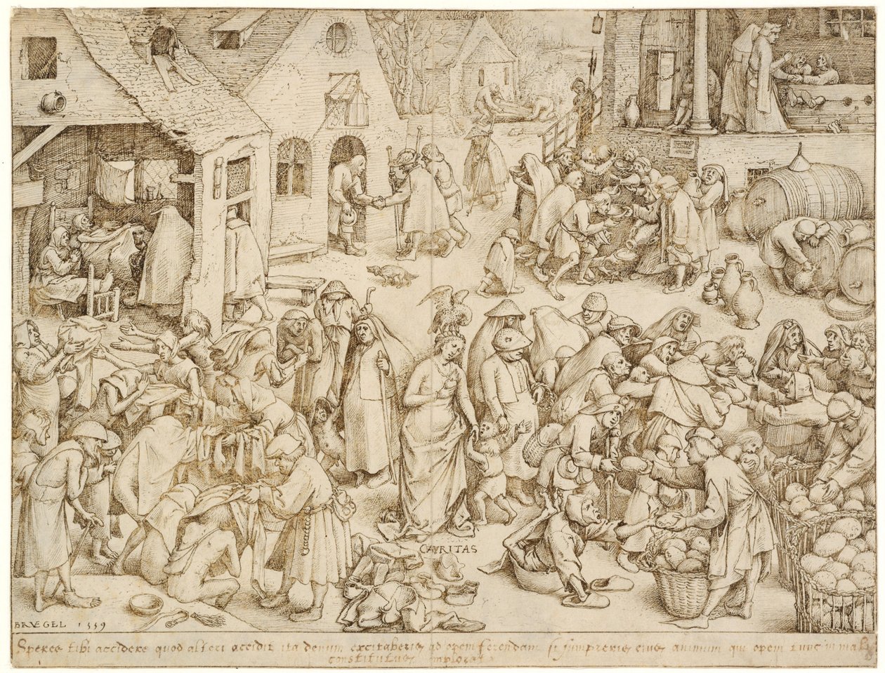 Caritas, 1559 von Bruegel