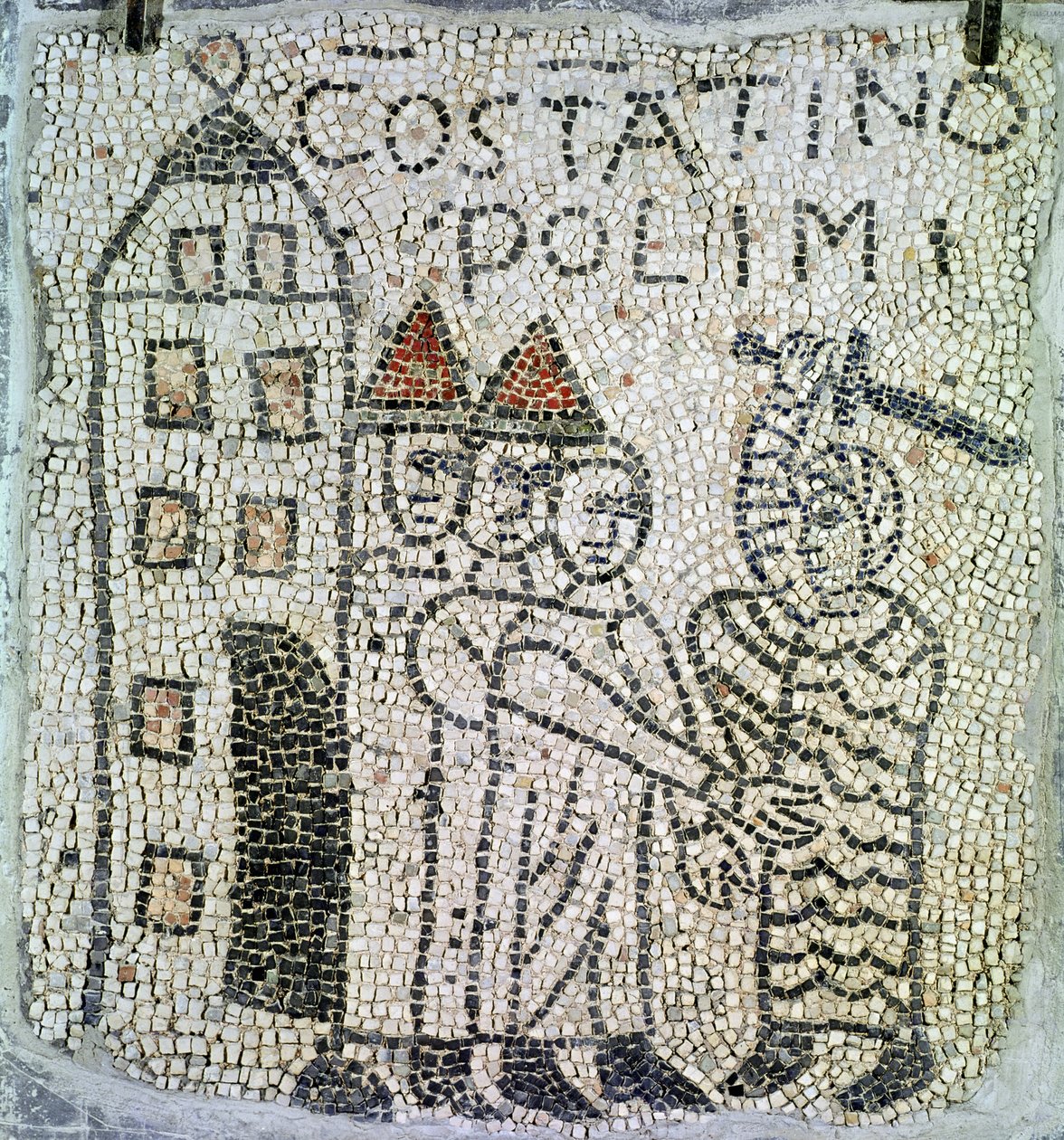 Pflaster von St. Johannes dem Evangelisten (Detail) von Byzantine
