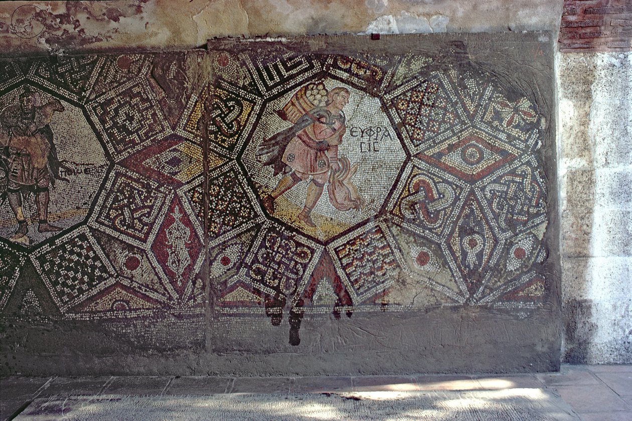Personifikationen von Flüssen (Mosaik) von Byzantine