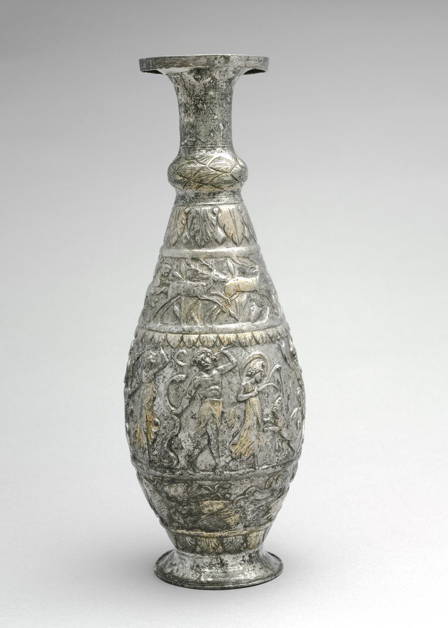 Krug (Kanne) mit Szenen von Wild, Meeresfrüchten und Wein, späte 300er Jahre von Byzantine