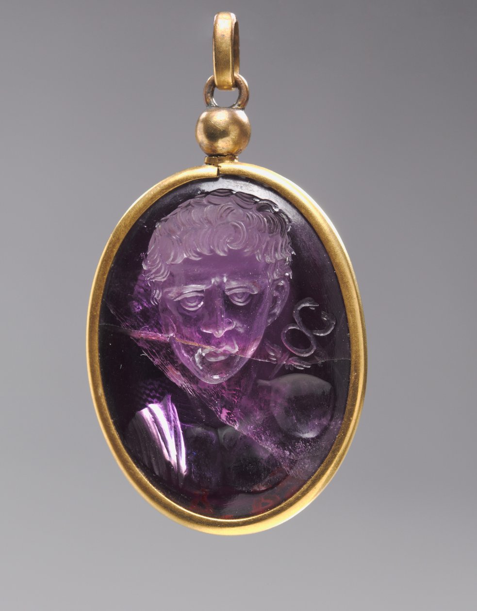 Intaglio mit männlichem Porträtbüste, 500er Jahre von Byzantine School