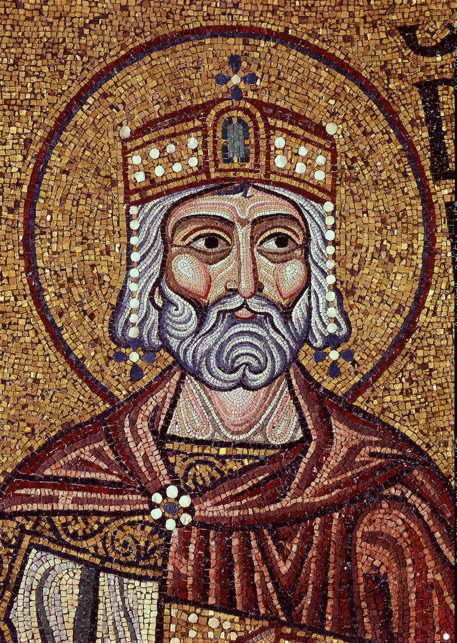 König David (10. Jahrhundert v. Chr.) von Byzantine School