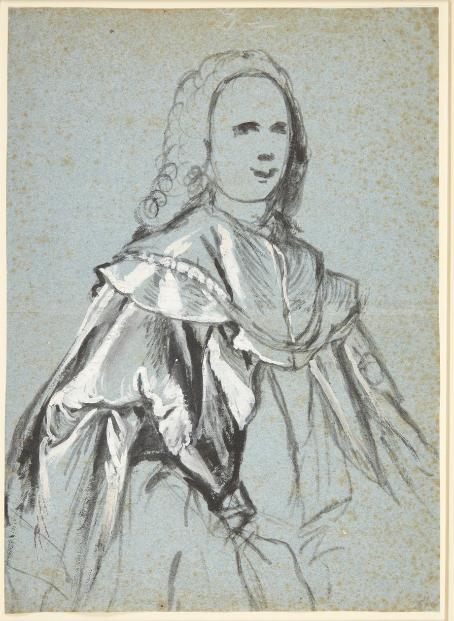 Studie zu einem Porträt, vermutlich von A. G. Moltke von C.G. Pilo
