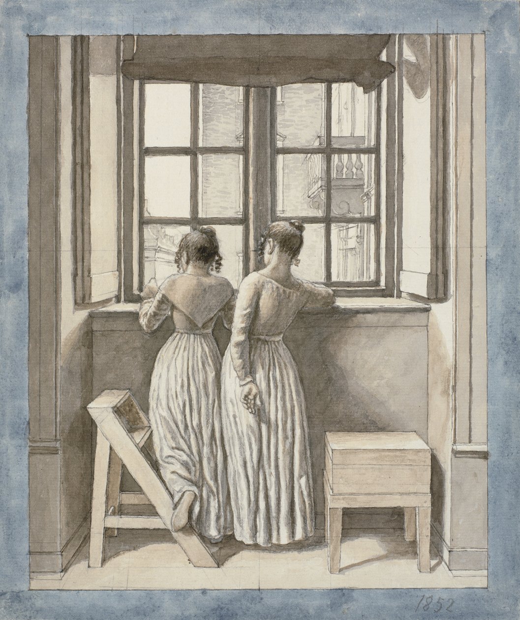 Am Fenster im Atelier des Künstlers von Christoffer Wilhelm Eckersberg