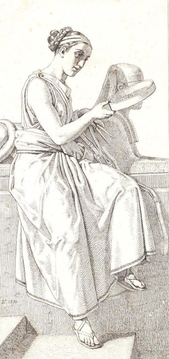 Die Vernunft. Allegorische Figur von Christoffer Wilhelm Eckersberg