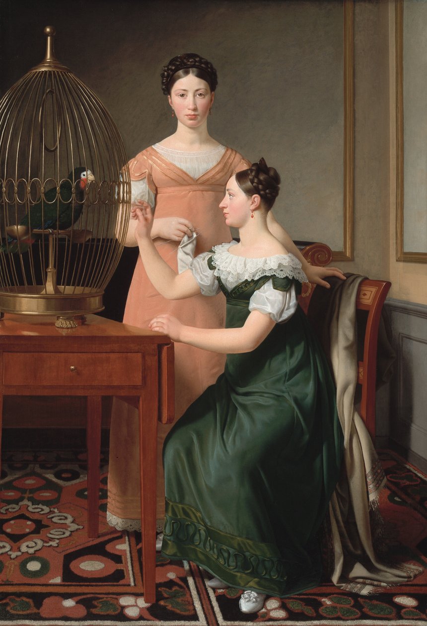 Mendel Levin Nathansons ältere Töchter, Bella und Hanna von Christoffer Wilhelm Eckersberg