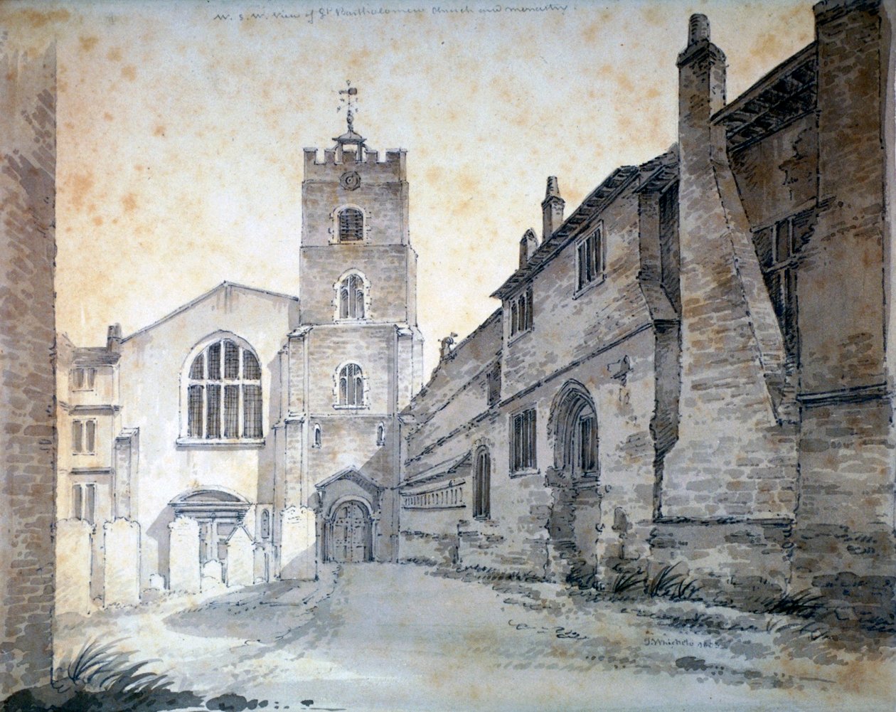 St Bartholomew-the-Great, City of London, 1803 von C John M Whichelo