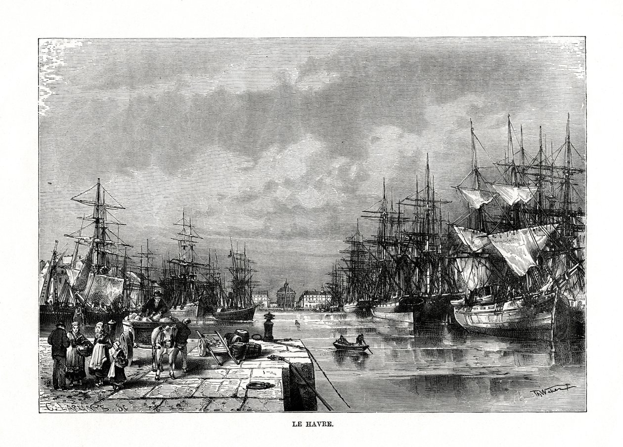 Le Havre, Normandie, Nordfrankreich, 1879 von C. Laplante