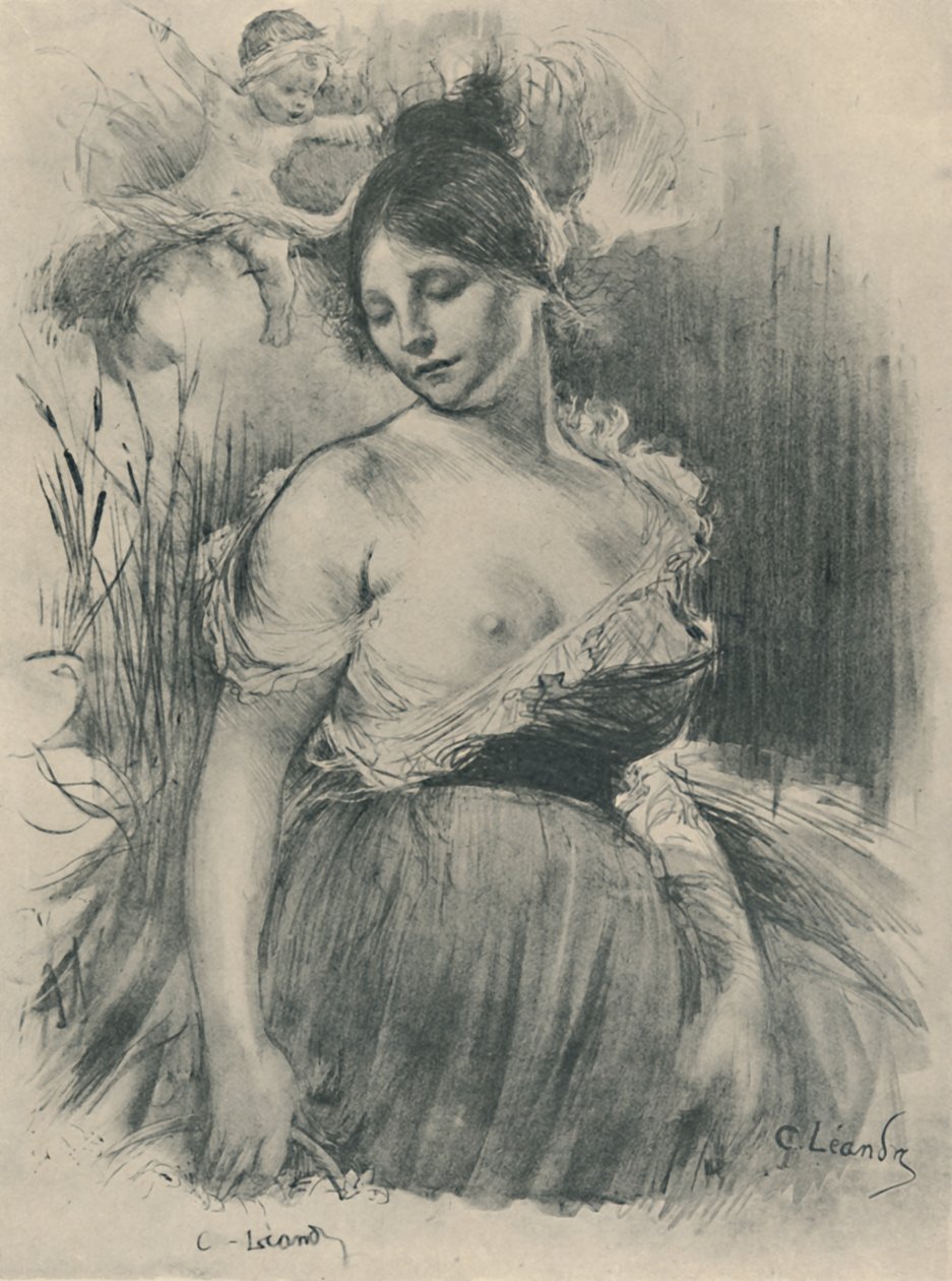 Normannische Bäuerin, 1919 von C Leandre