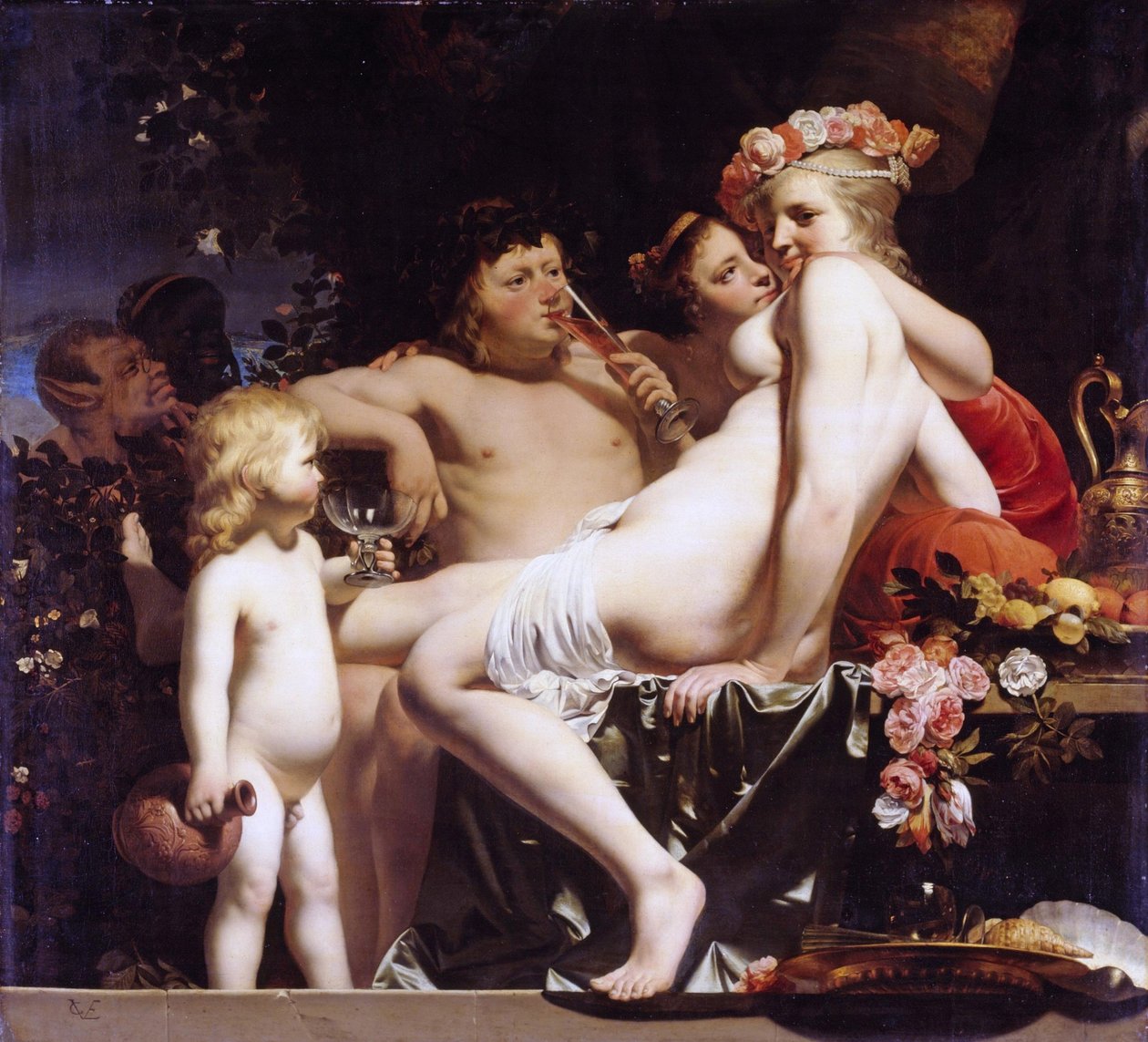 Bacchus und Ariadne auf Naxos von Caesar van Everdingen