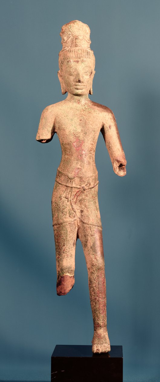 Maitreya Buddha, vor-khmerische Figur, frühes 8. Jahrhundert von Cambodian School