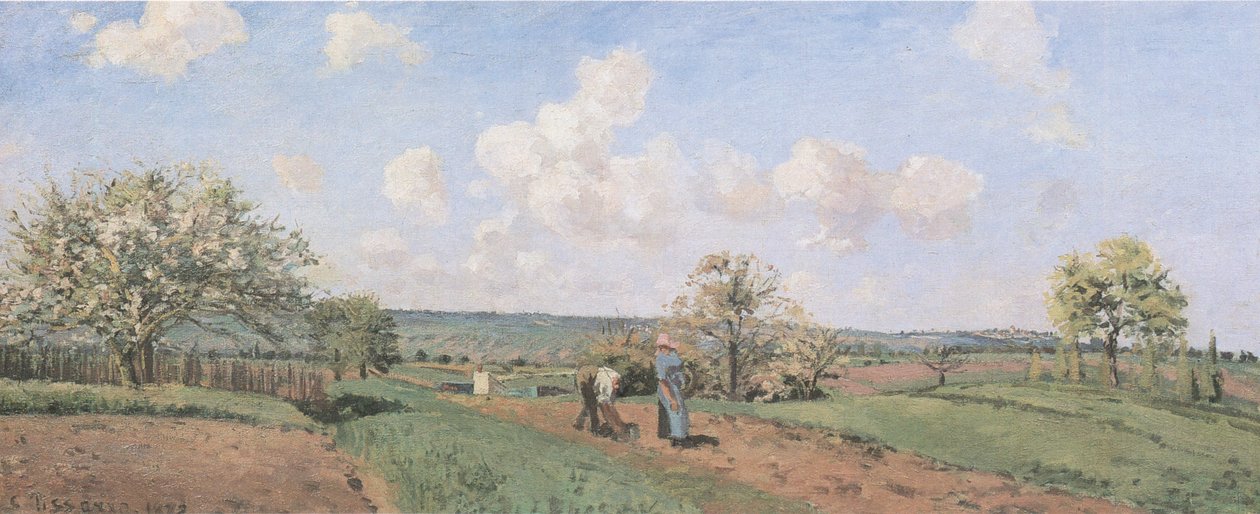 Der Frühling von Camille Jacob Pissarro