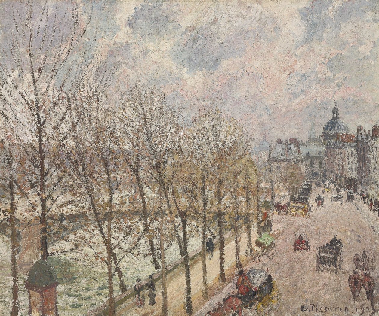 Der Quai Malaquais und das Institut von Camille Jacob Pissarro