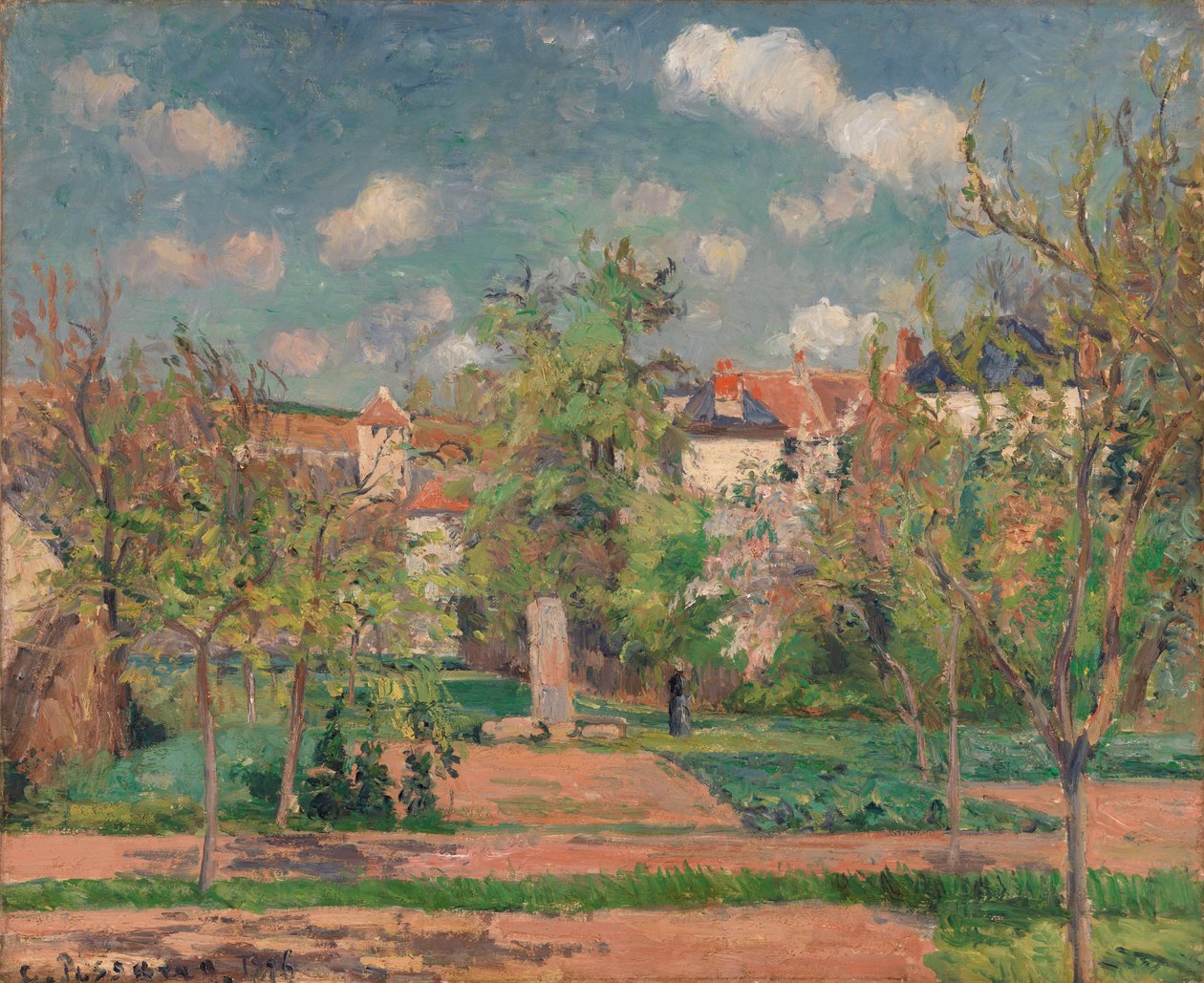 Garten im vollen Sonnenlicht von Camille Jacob Pissarro