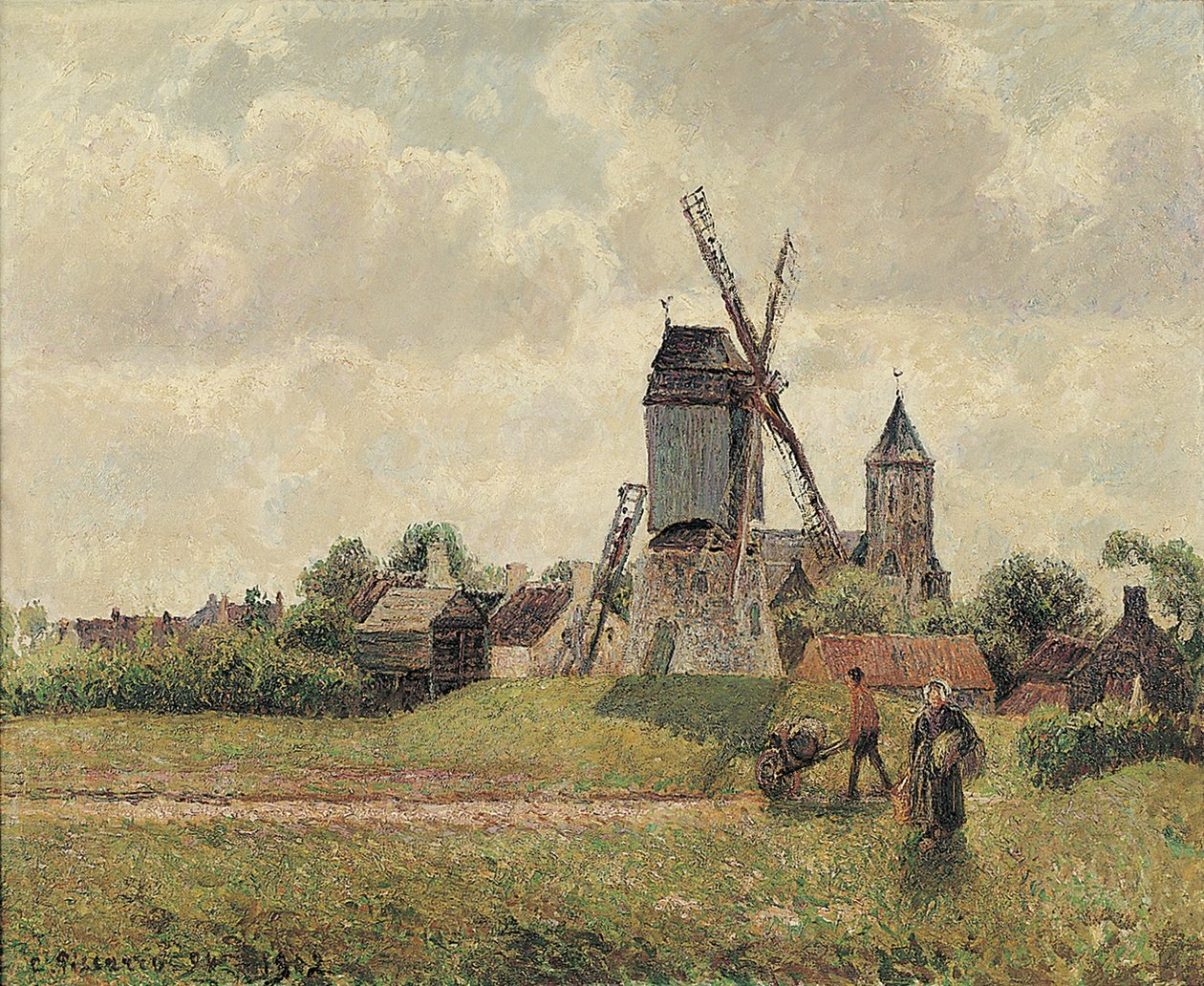 Der Vieux-Moulin in Knokke 1894, 1902 von Camille Jacob Pissarro