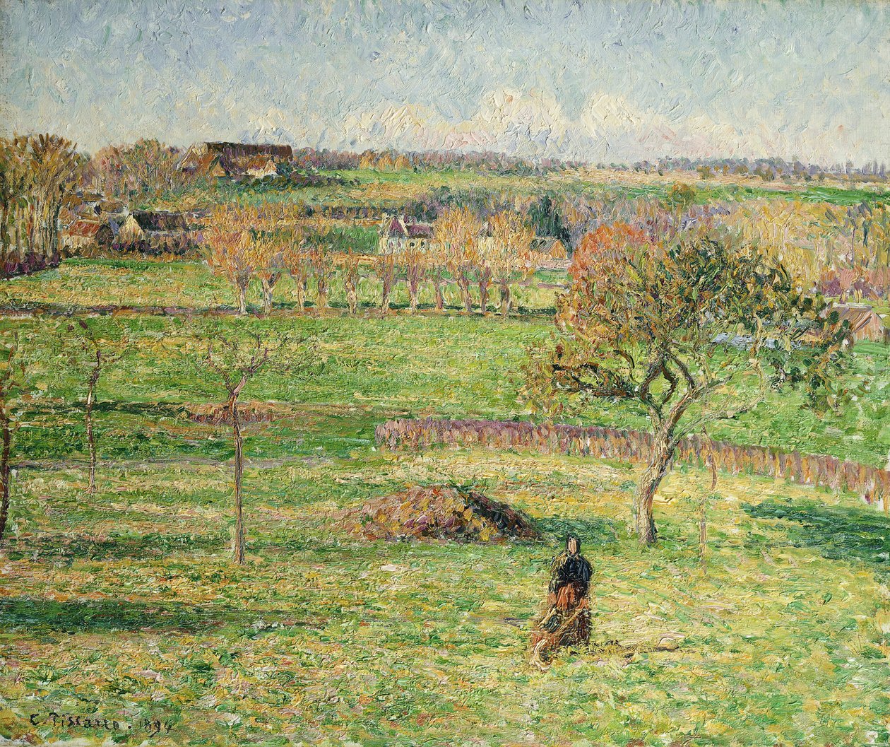 Bazincourt-Prärie, Herbst, 1894 von Camille Jacob Pissarro
