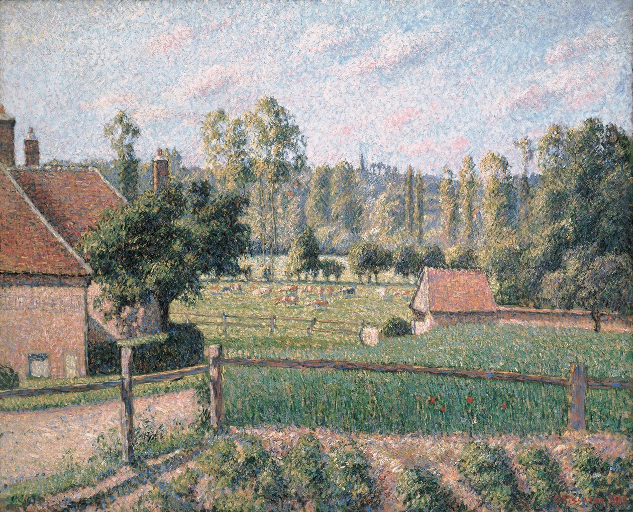 Prärie bei Eragny, 1889 von Camille Jacob Pissarro