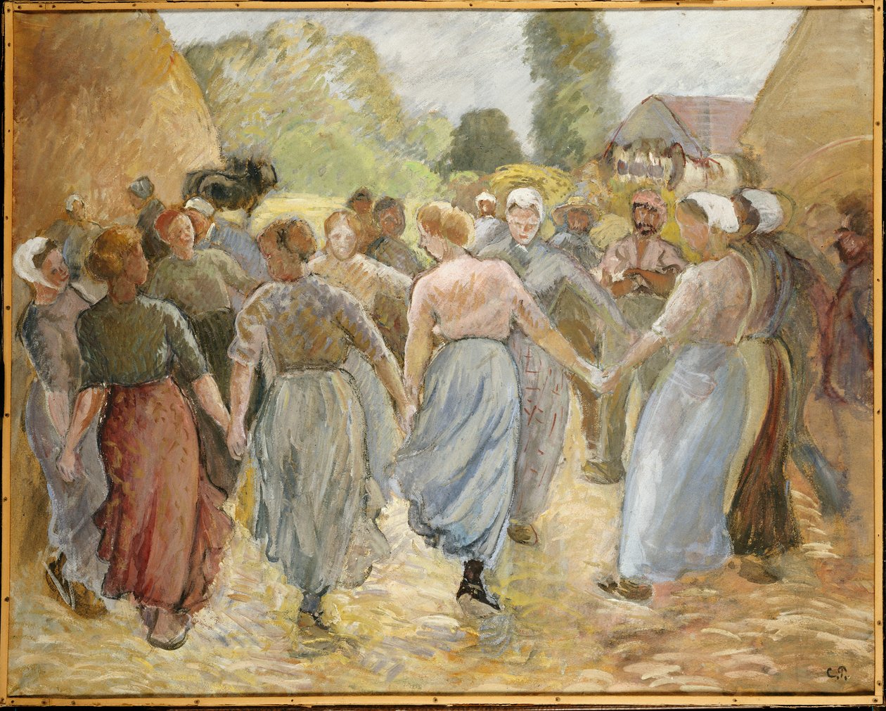 Der Kreis, ca. 1884 von Camille Jacob Pissarro