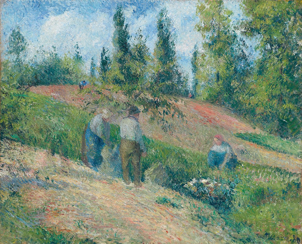 Die Ernte, Pontoise, 1880 von Camille Jacob Pissarro