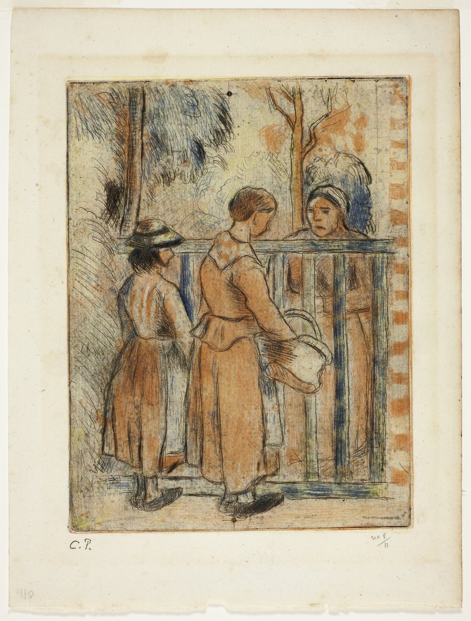 Bettlerfrauen, ca. 1894 von Camille Pissarro